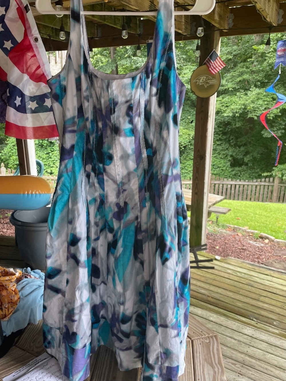 Beautiful sleeveless watercolor dress